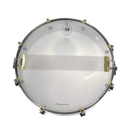 A&F Drum Co. 4x14 Nickel Over Brass 8-Lug Snare Drum Drums and Percussion / Acoustic Drums / Snare