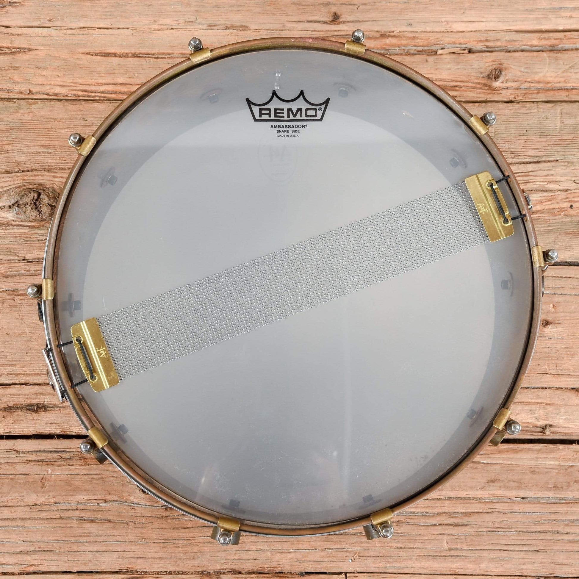 A&F Drum Co. 6.5x14 Raw Brass Snare Drum Drums and Percussion / Acoustic Drums / Snare