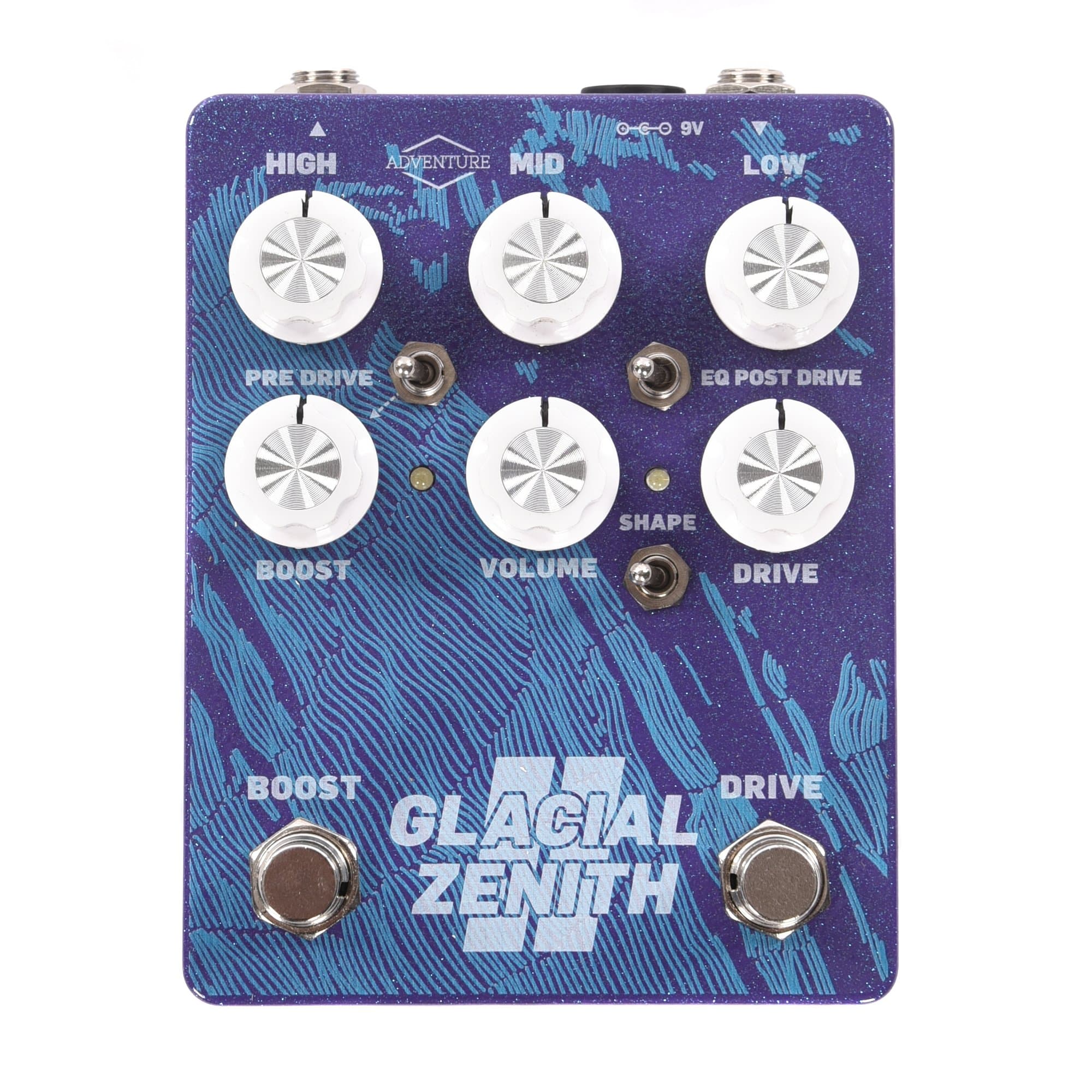 Adventure Audio Glacial Zenith V2 Purple Sparkle Overdrive 3 Band EQ B –  Chicago Music Exchange