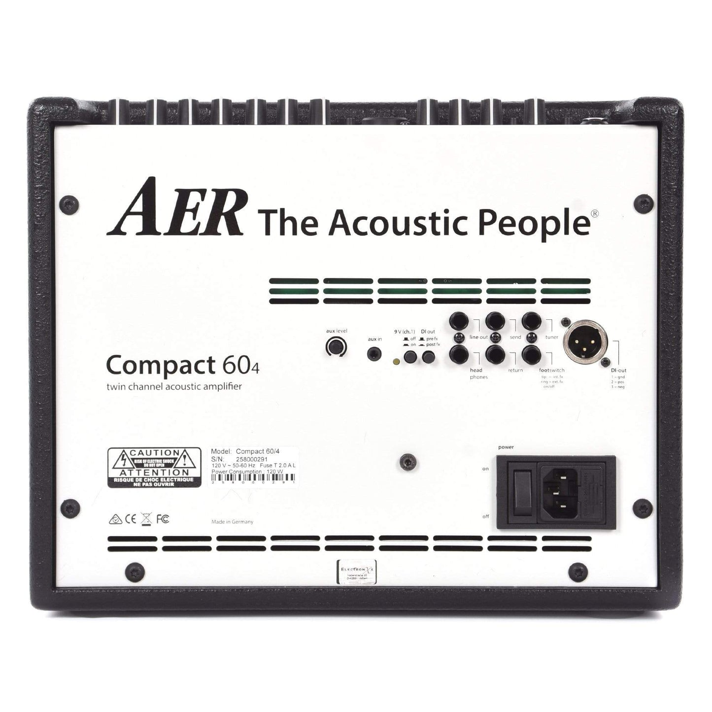 AER Compact 60 60W 1x8 Acoustic Guitar Combo Amp Black Amps / Guitar Combos