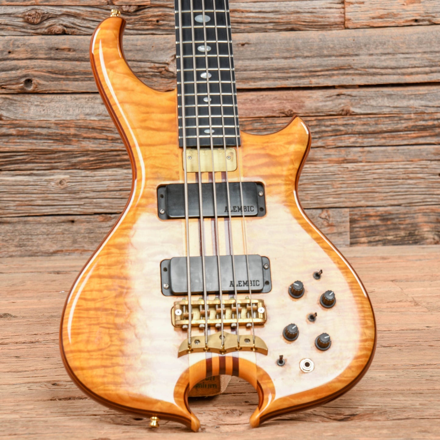 Alembic Mark King Deluxe V Natural 2004 Bass Guitars / 5-String or More