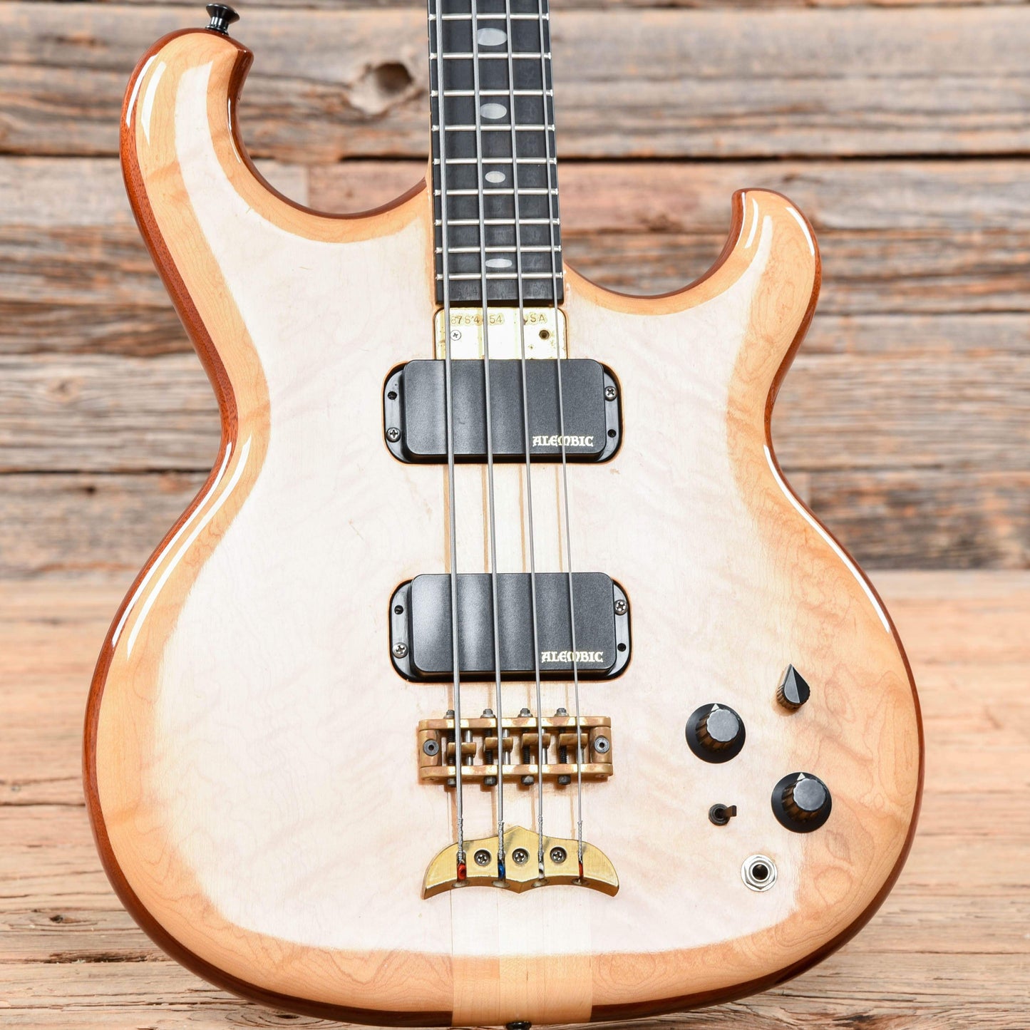 Alembic Spoiler 4 Natural Maple 1987 Bass Guitars / Short Scale