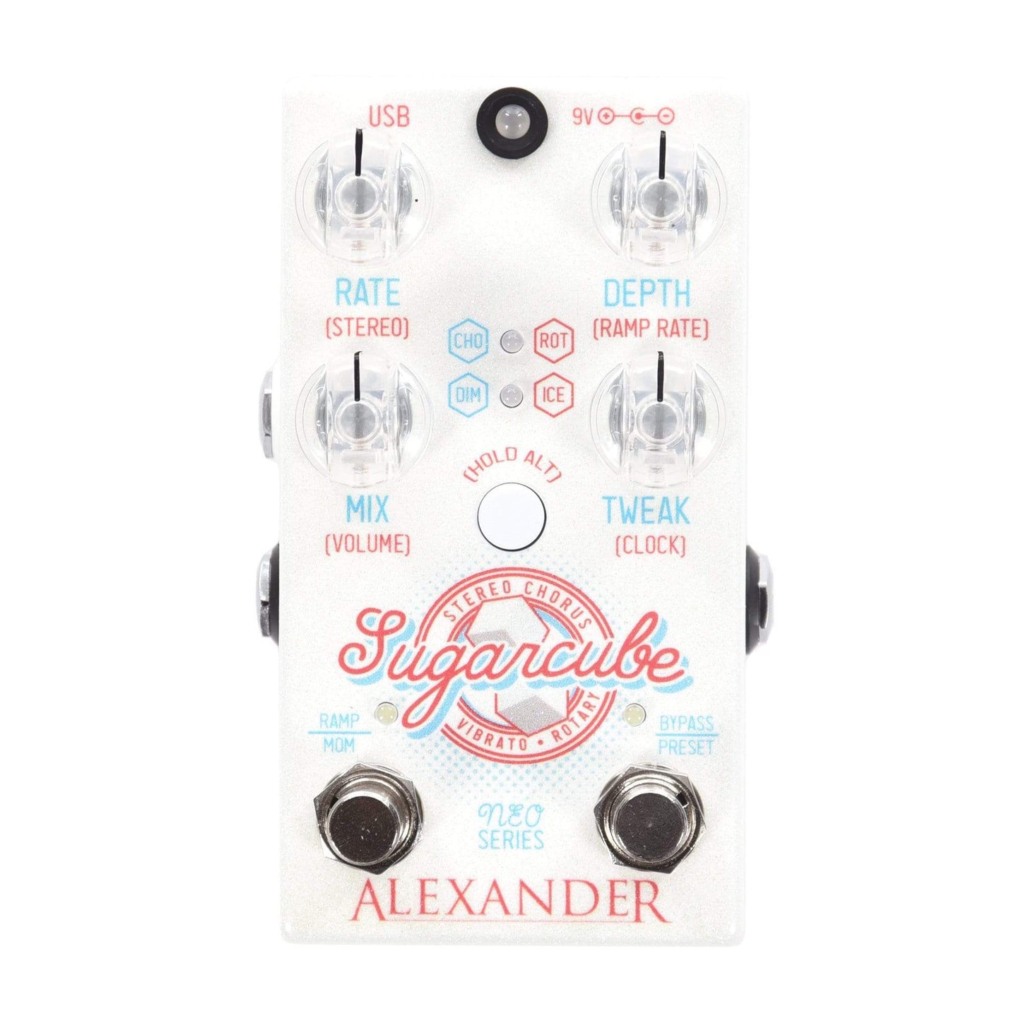 Alexander Sugarcube Stereo Chorus, Vibrato, Rotary Pedal Effects and Pedals / Chorus and Vibrato