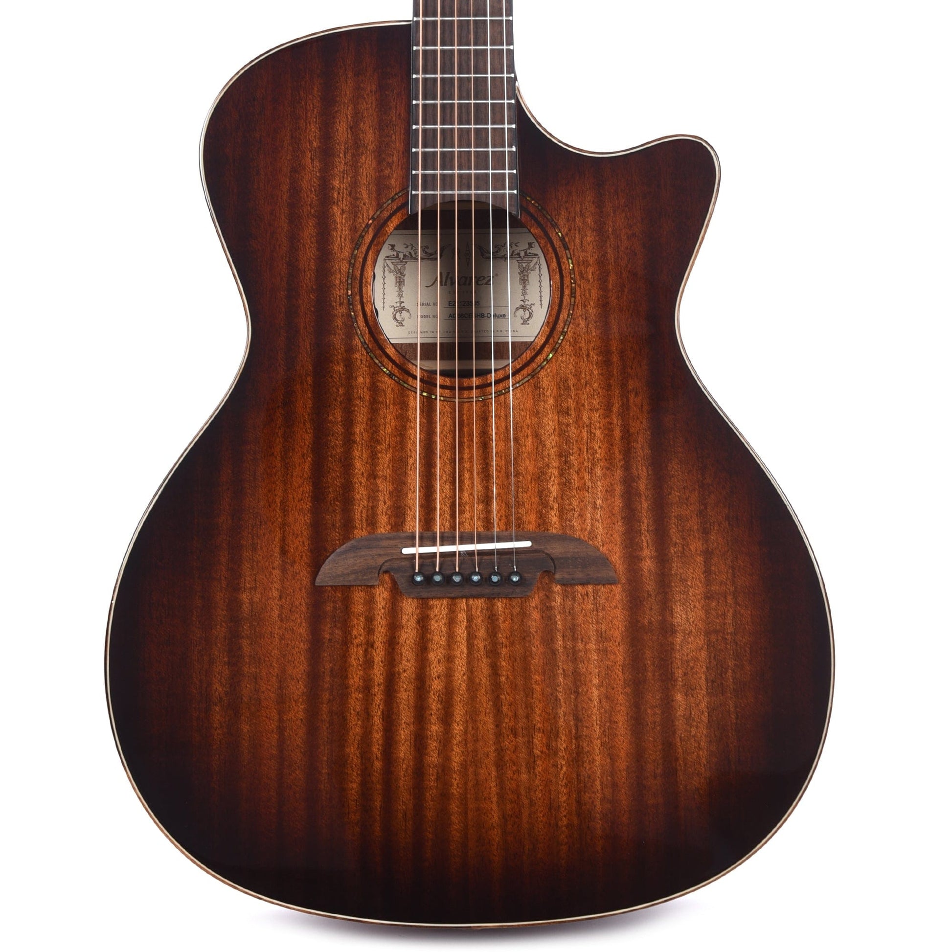 Alvarez Artist AG66CESHB Deluxe Grand Auditorium Shadowburst w/LR Baggs VTC Acoustic Guitars / OM and Auditorium