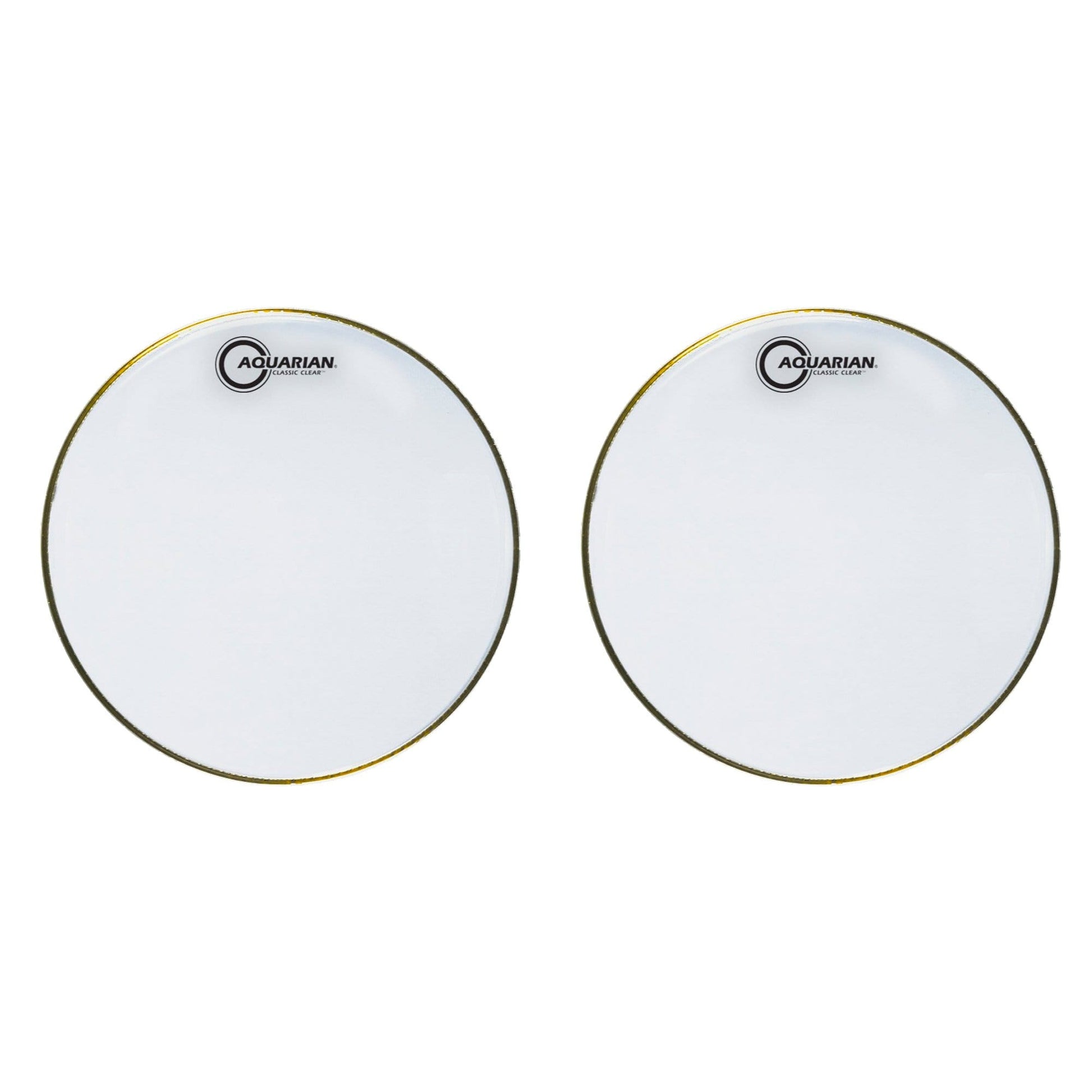 Aquarian 13" Classic Clear Snare Side Drumhead (2 Pack Bundle) Drums and Percussion / Parts and Accessories / Heads