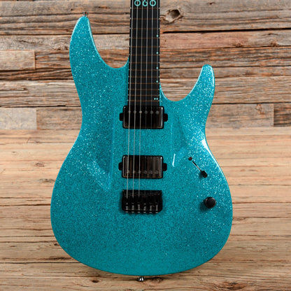 Aristides 060 Aqua Green Sparkle 2017 Electric Guitars / Solid Body