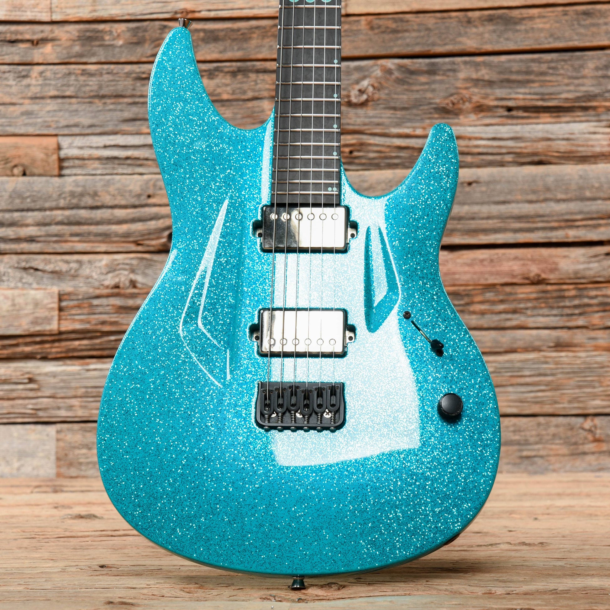 Aristides 060 Aqua Green Sparkle 2017 Electric Guitars / Solid Body