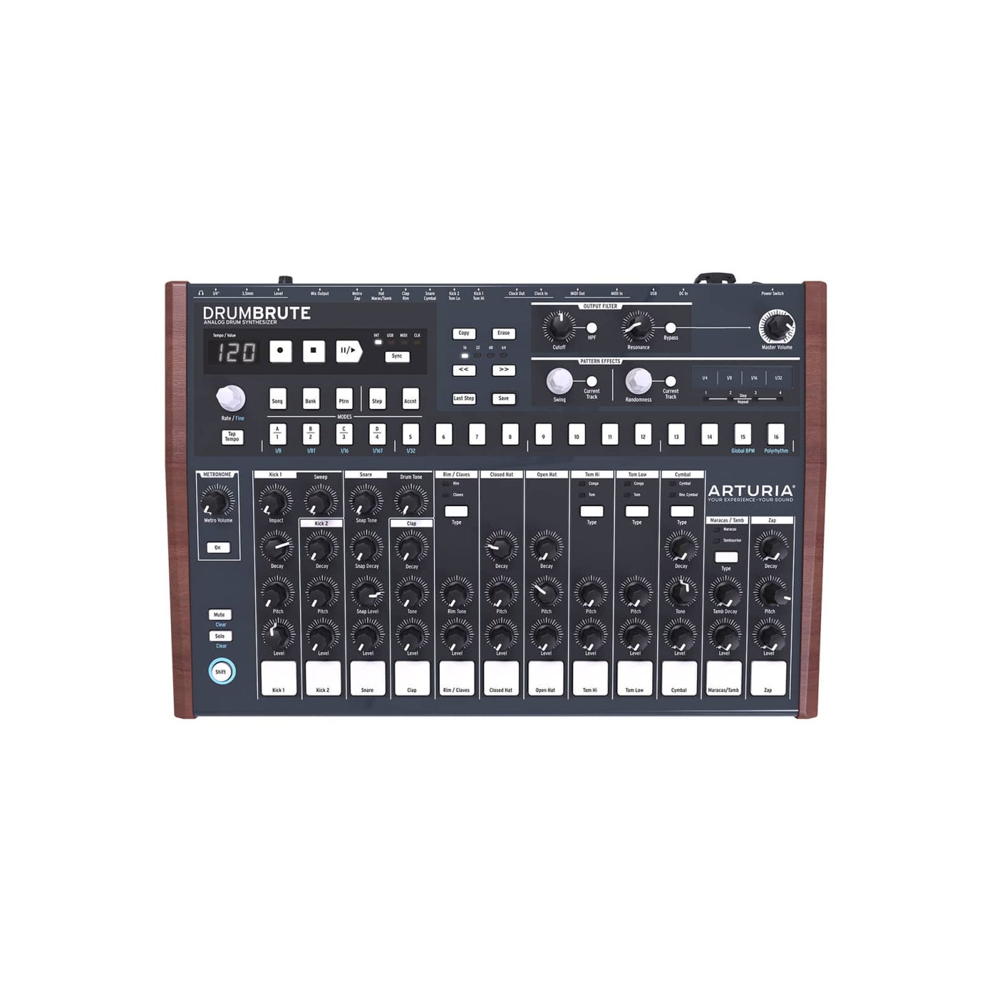 Arturia DrumBrute Analog Drum Machine Drums and Percussion / Drum Machines and Samplers