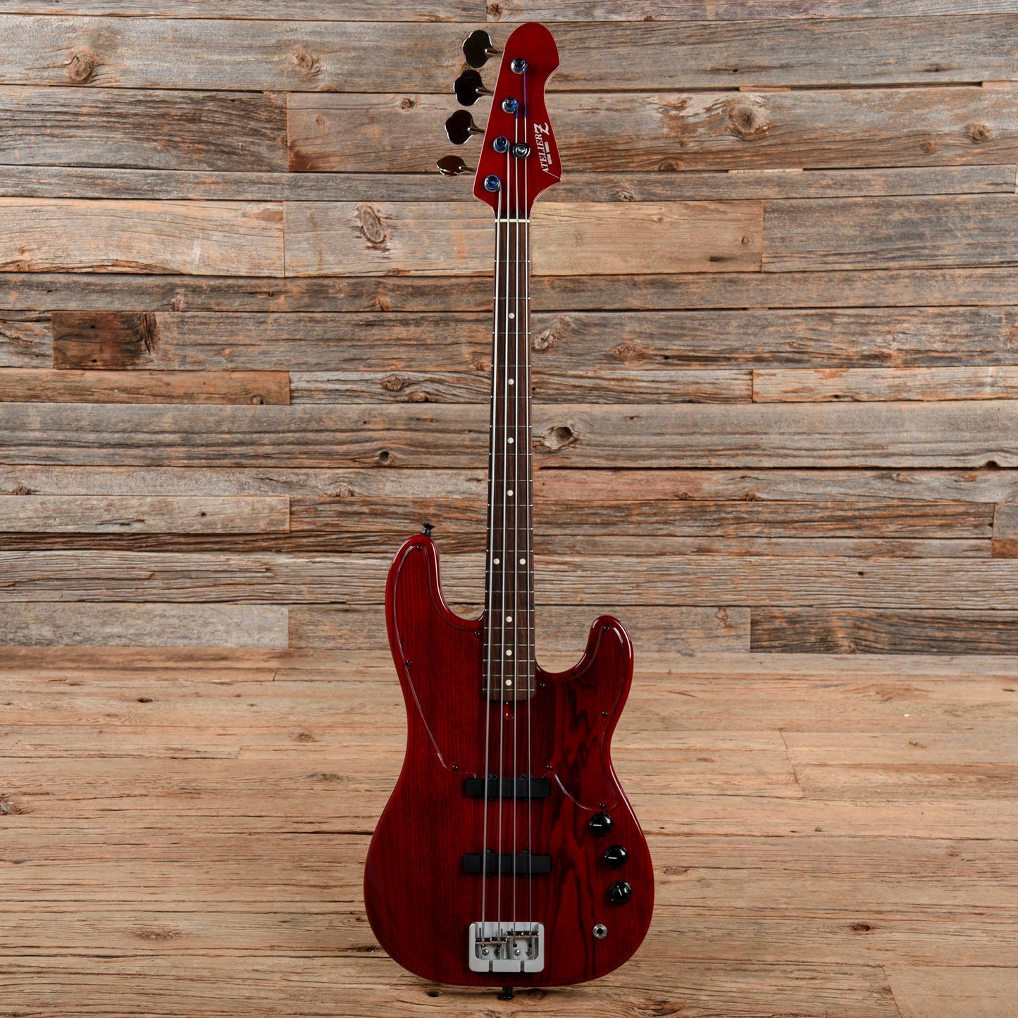 Atelier Z Guitar Works ZPO-4 Junior Trans Red Bass Guitars / Short Scale