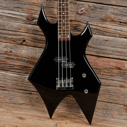 B.C. Rich Bronze Series Warlock Bass Black Bass Guitars / 4-String