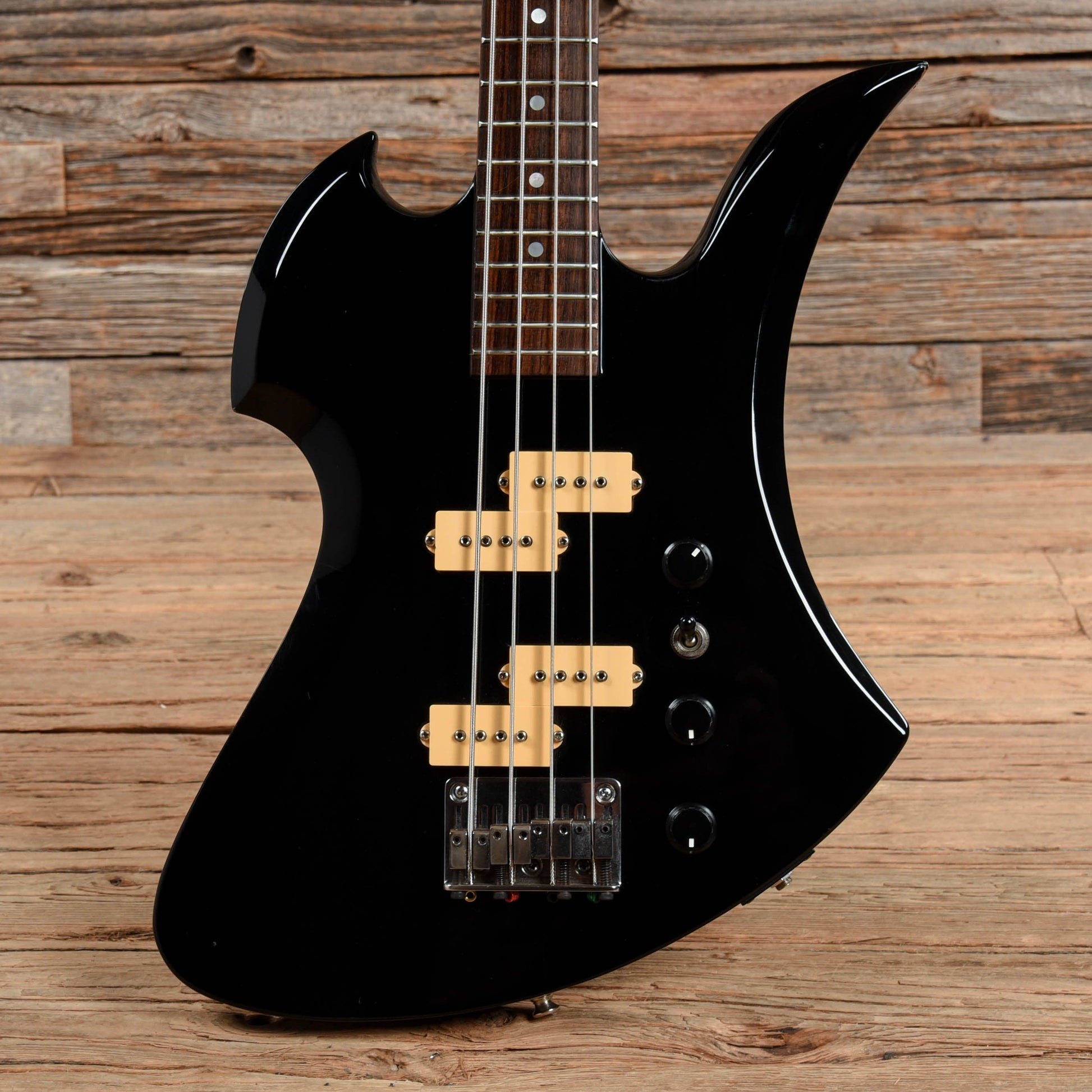 B.C. Rich NJ Series Mockingbird Bass Black 1983 Bass Guitars / 4-String