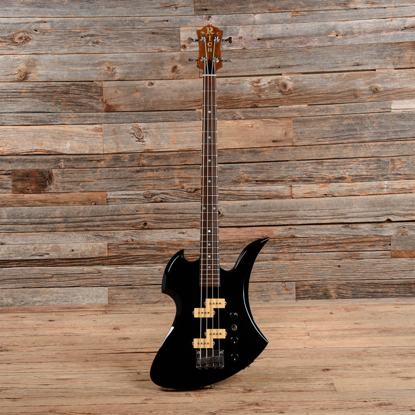 B.C. Rich NJ Series Mockingbird Bass Black 1983 Bass Guitars / 4-String