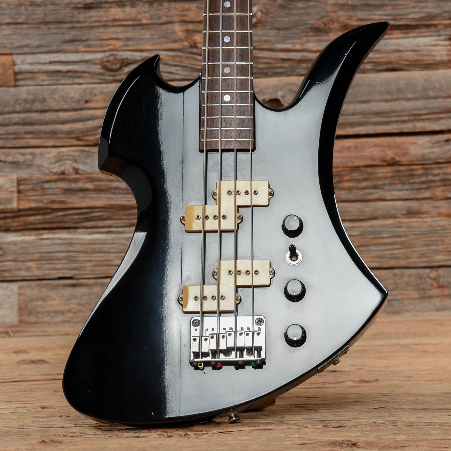 B.C. Rich NJ Series Mockingbird Bass Black 1983 Bass Guitars / 4-String