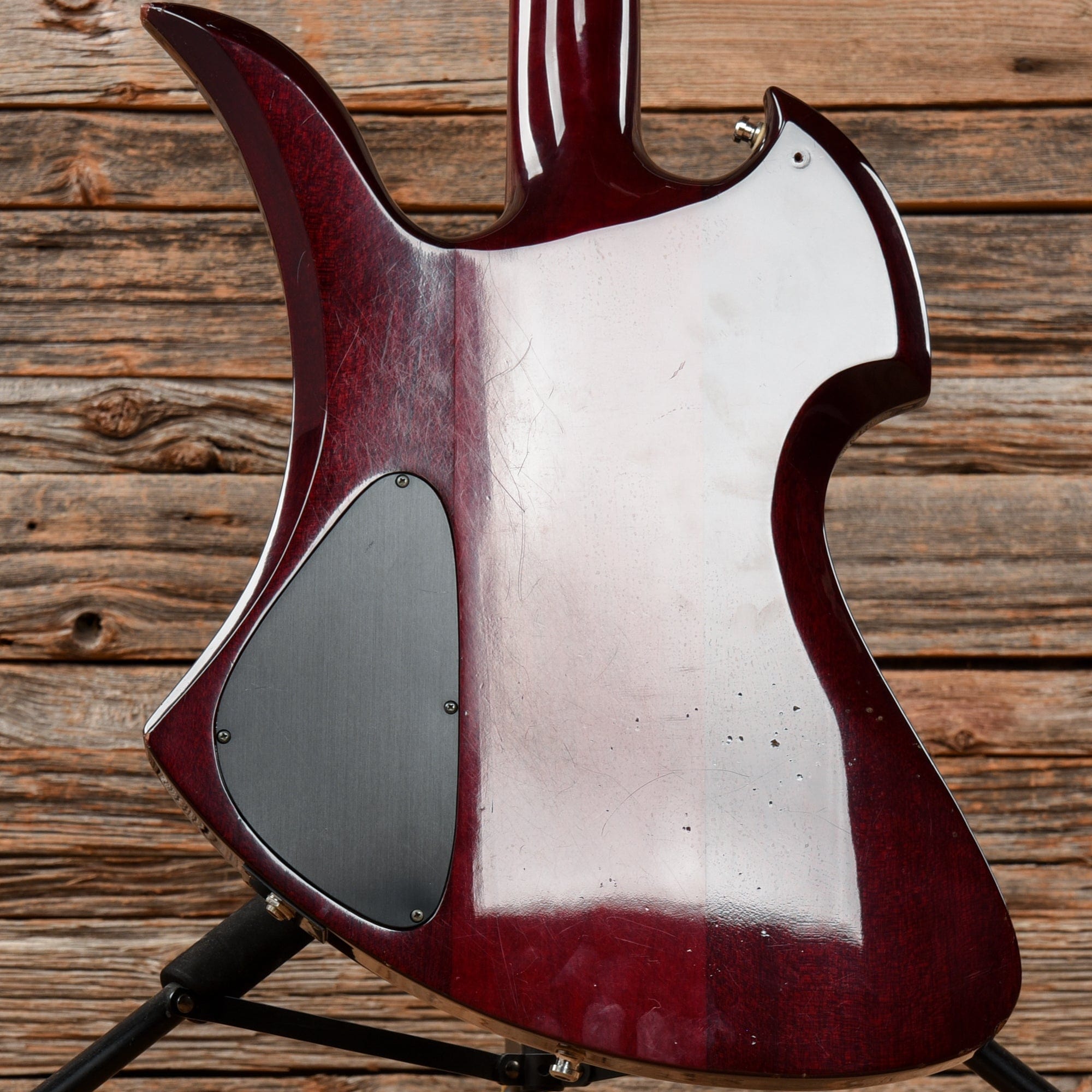 B.C. Rich NJ Series Mockingbird Bass Wine Red 1984 – Chicago Music Exchange