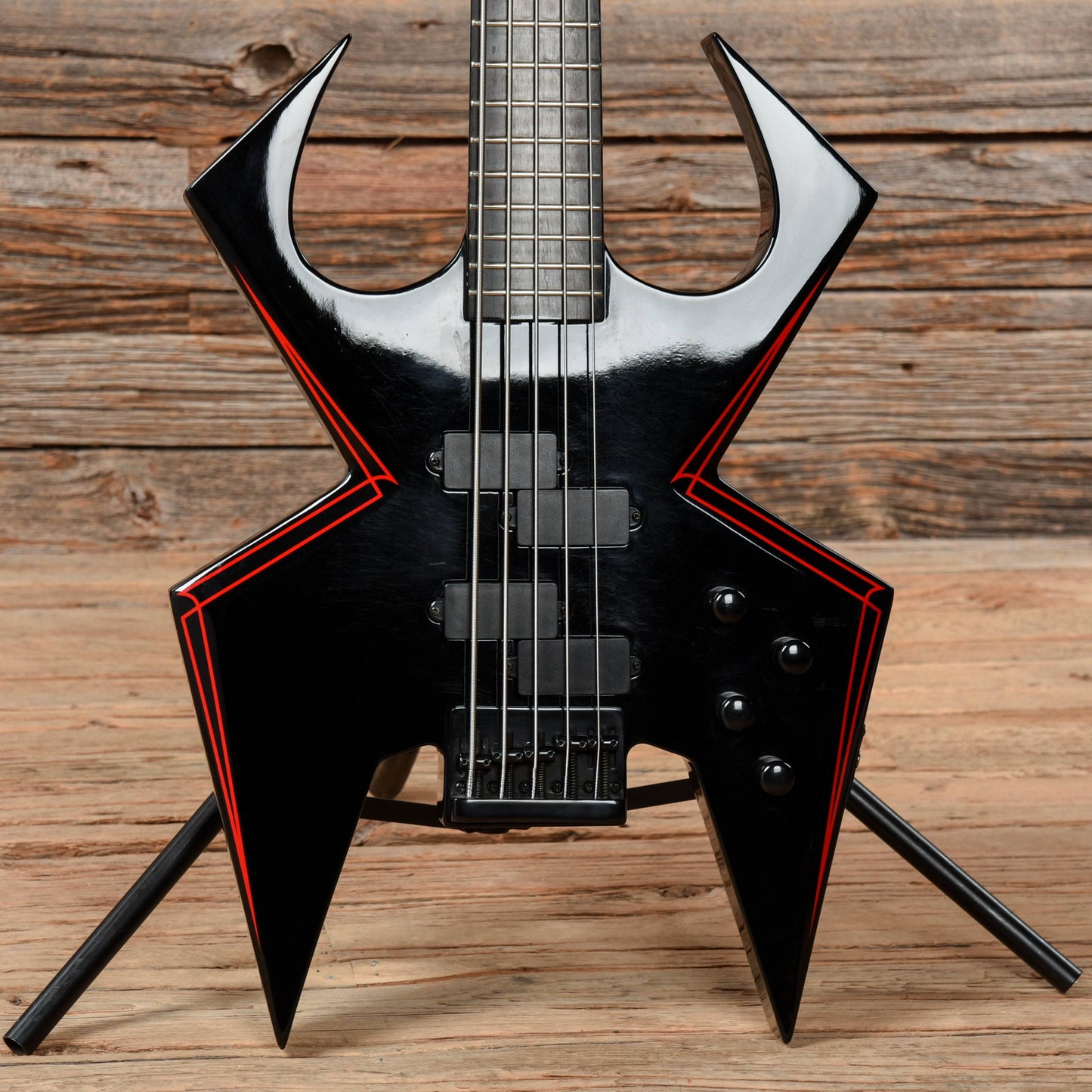 B.C. Rich W.M.D. Widow Black Bass Guitars / 5-String or More