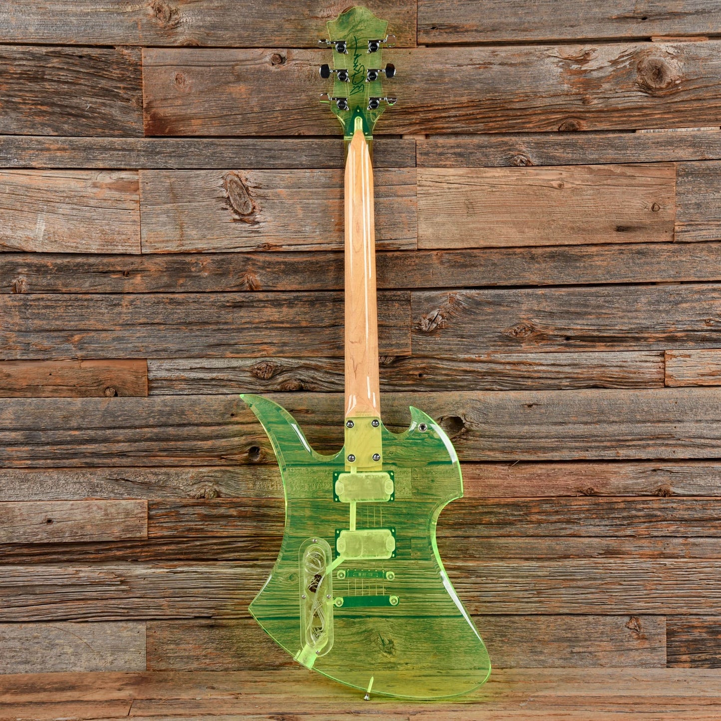 B.C. Rich Mockingbird Lucite Translucent Green Electric Guitars / Solid Body