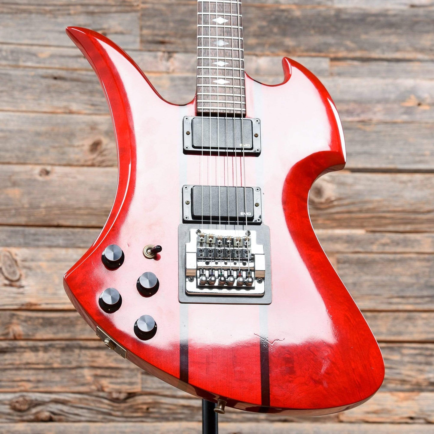 B.C. Rich Mockingbird Red 1983 LEFTY Electric Guitars / Solid Body