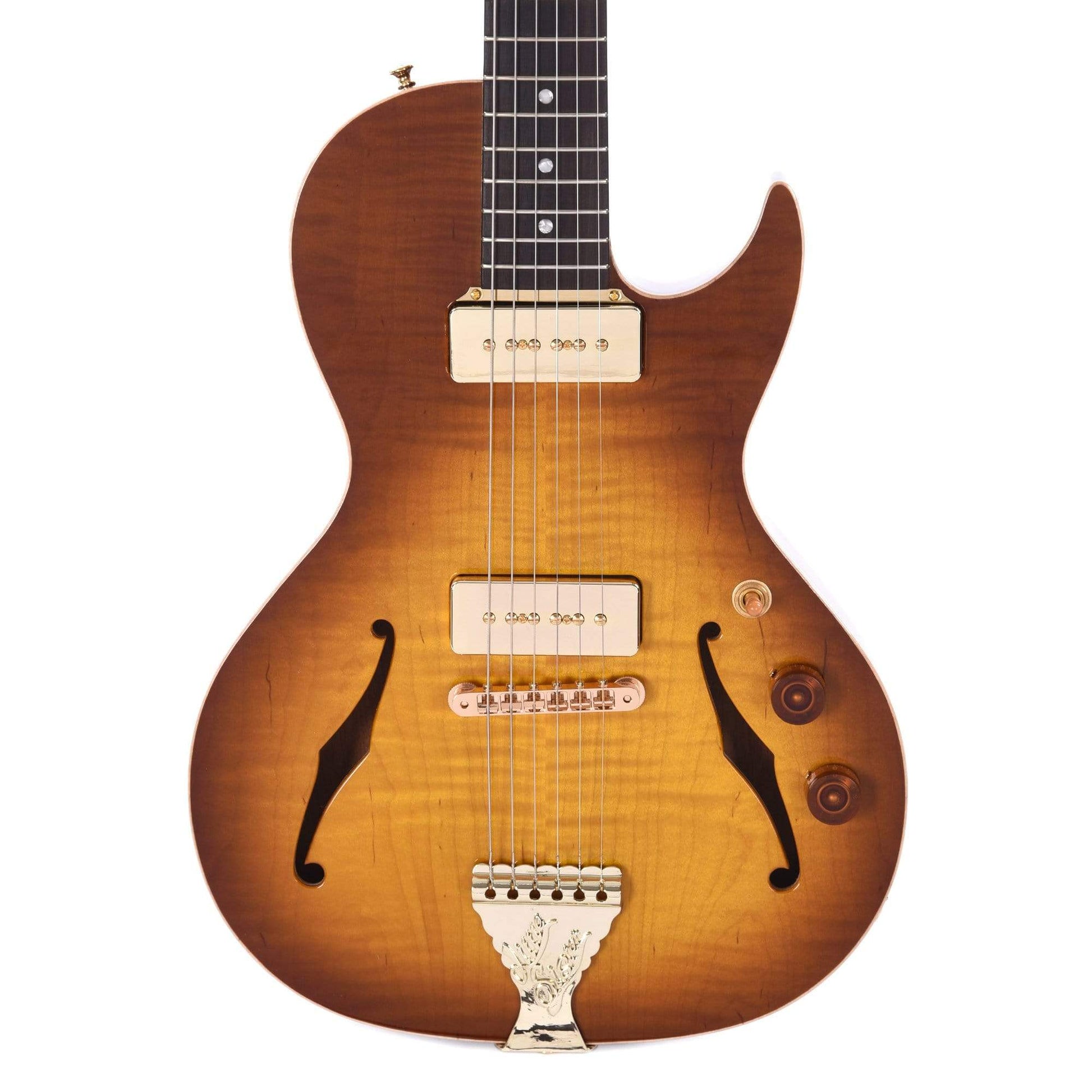 B&G Little Sister Cutaway Honey Burst w/Kikbuckers & Brazilian Rosewood Fingerboard Electric Guitars / Hollow Body