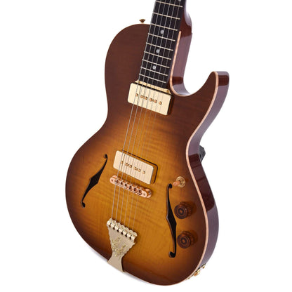 B&G Little Sister Cutaway Honey Burst w/Kikbuckers & Brazilian Rosewood Fingerboard Electric Guitars / Hollow Body