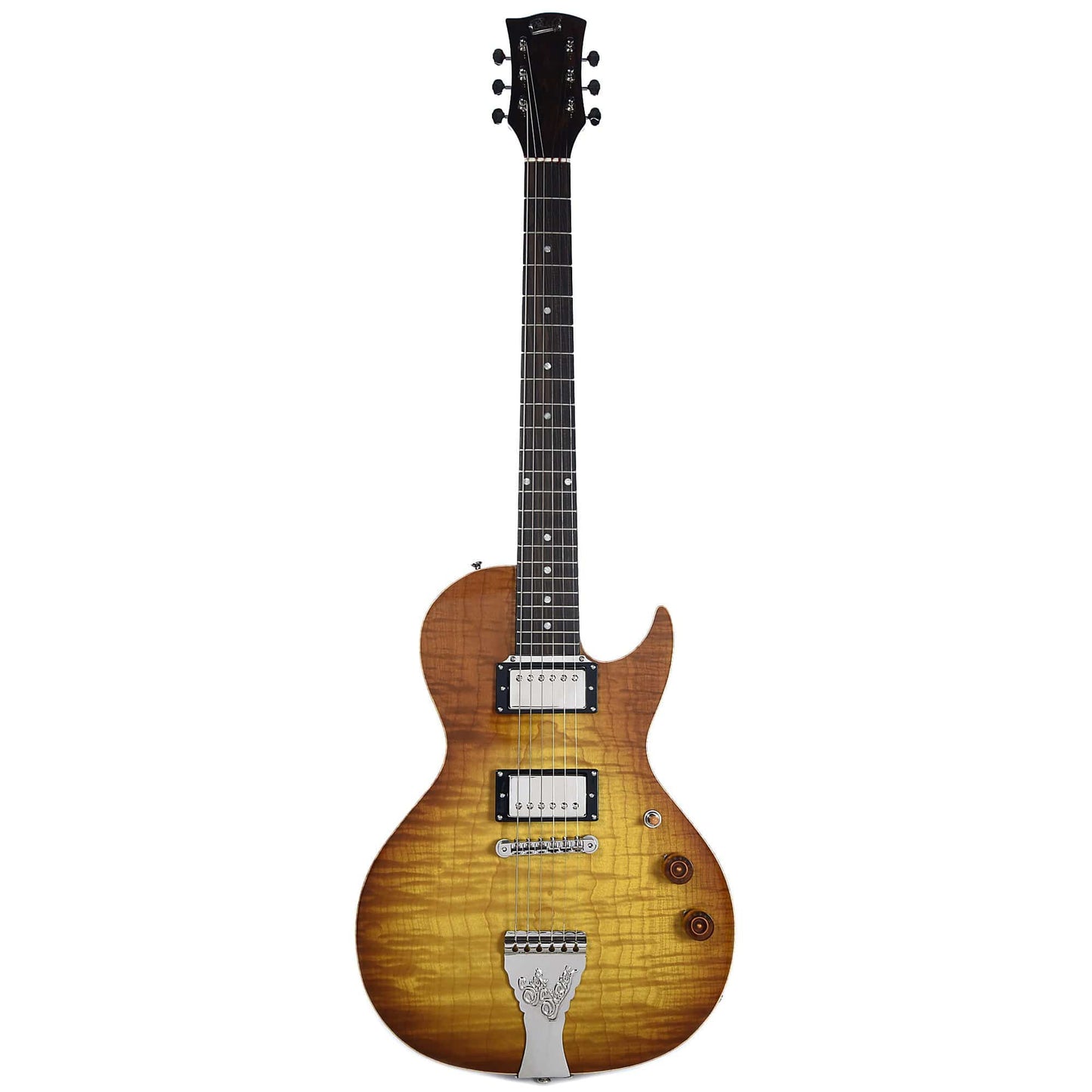 B&G Step Sister Solid Body Honey Burst w/Cutaway, Humbuckers, Ziricote Board, & Category 4+ Top Electric Guitars / Solid Body