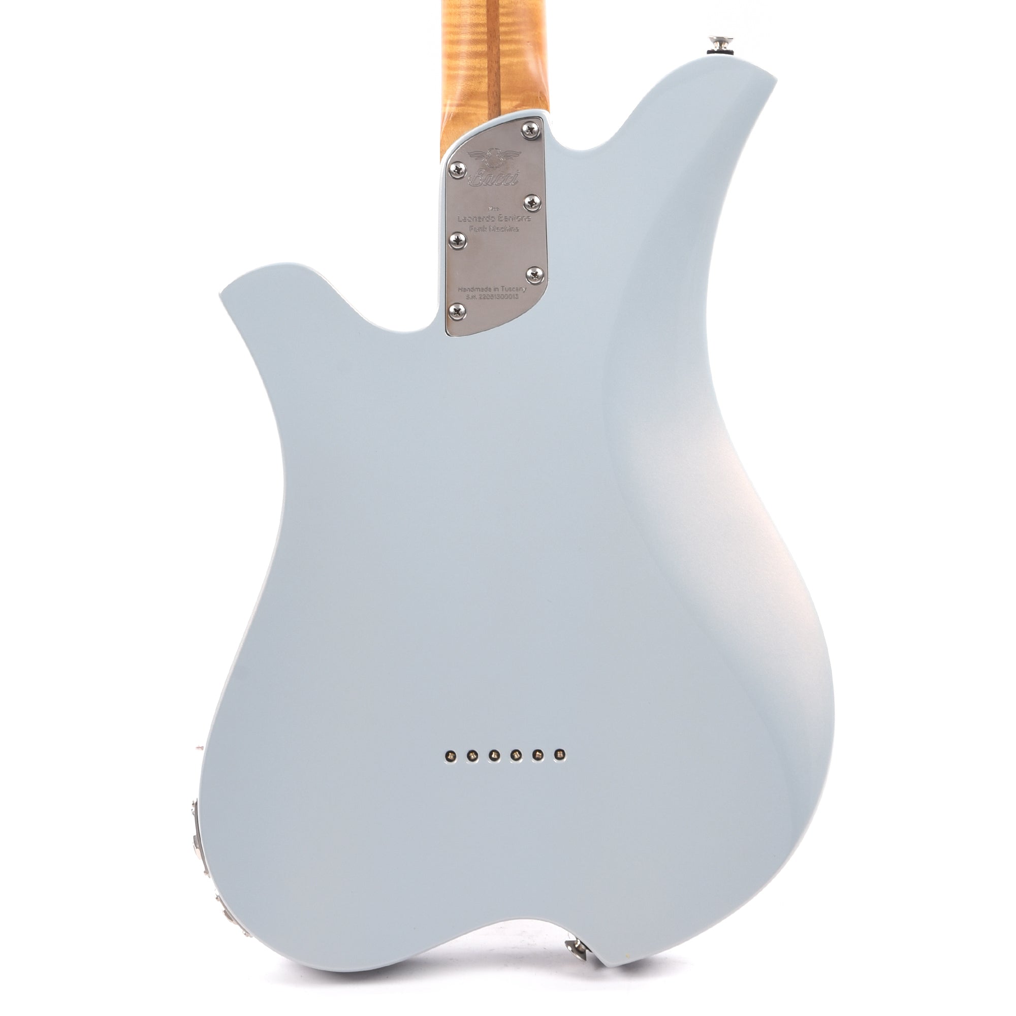 Bacci Dual-Output Baritone Pearl Celestial Blue w/Figured Maple Neck Electric Guitars / Baritone