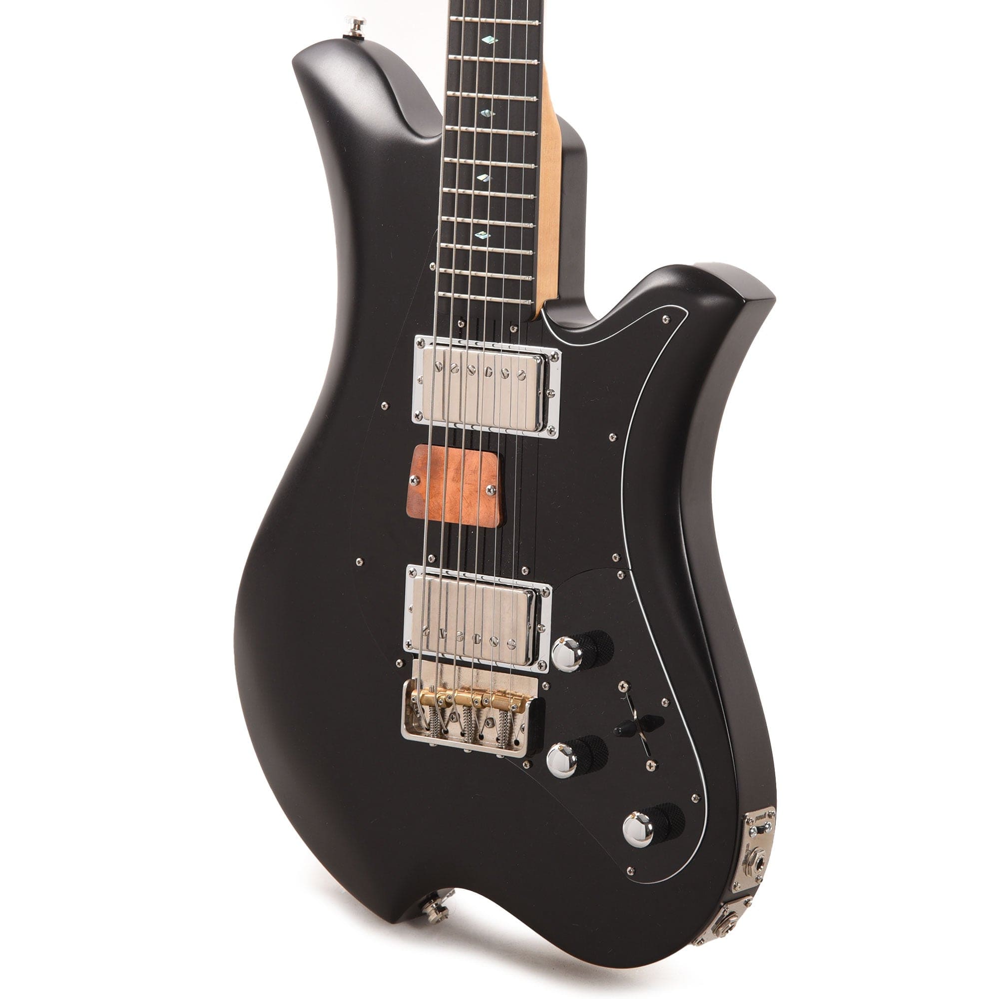 Bacci Leonardo Funk Machine Dual Output Baritone Matte Black Electric Guitars / Baritone