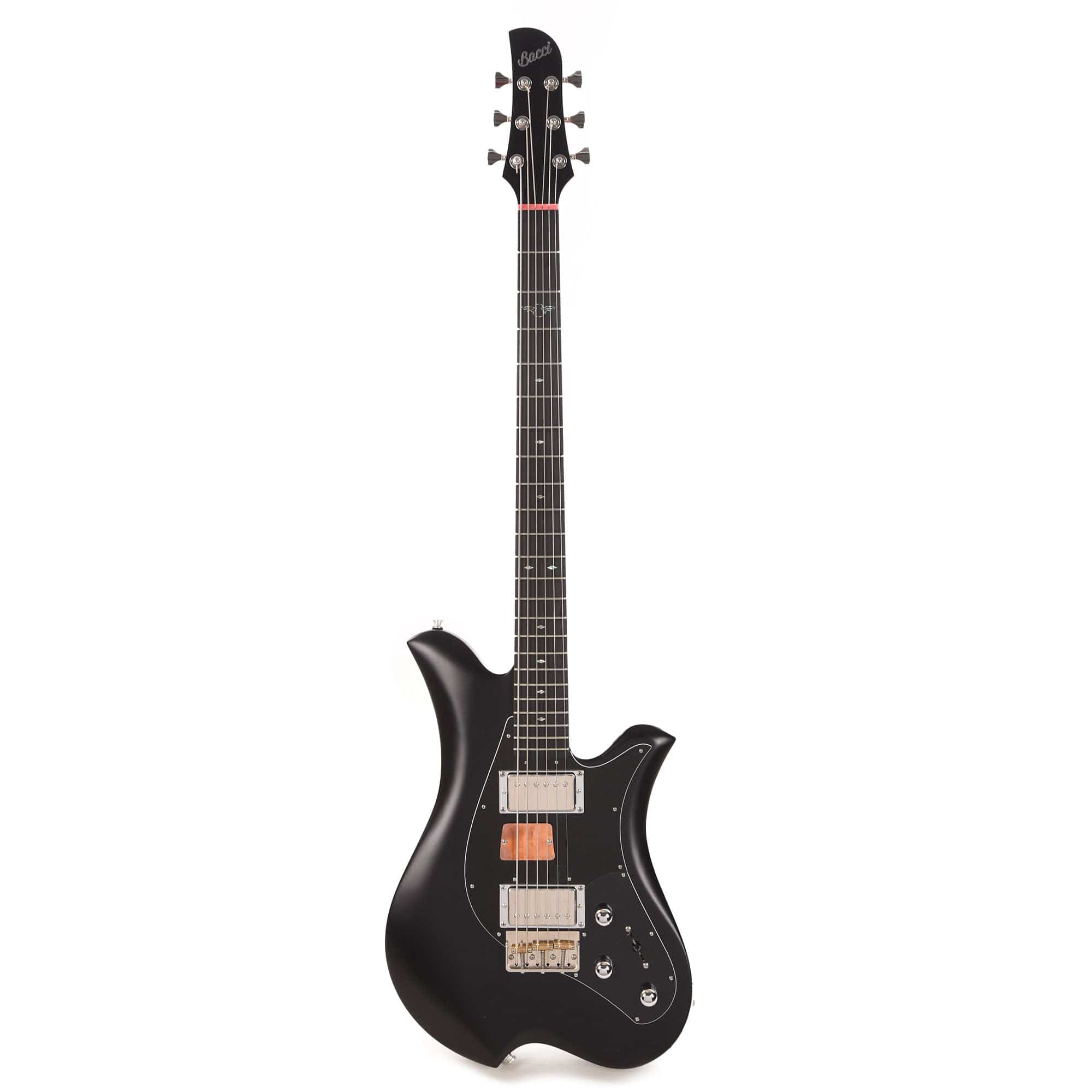 Bacci Leonardo Funk Machine Dual Output Baritone Matte Black Electric Guitars / Baritone