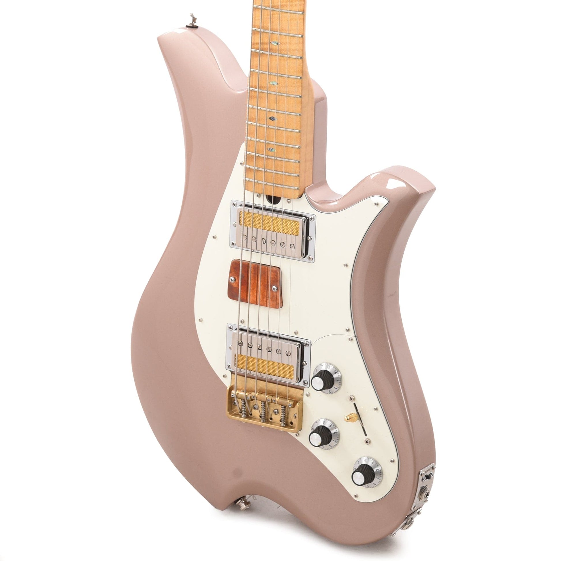 Bacci Leonardo Funk Machine Dual Output Baritone Rose Gold Electric Guitars / Baritone