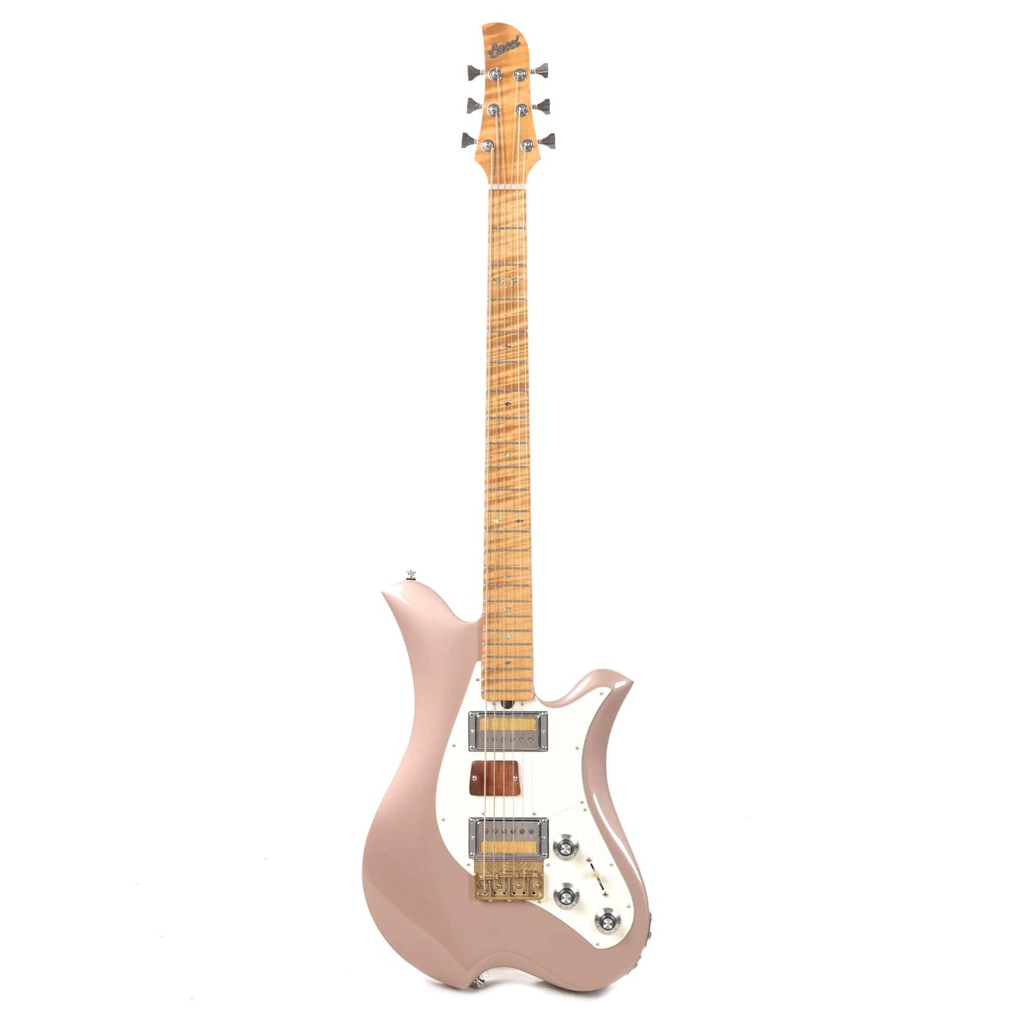 Bacci Leonardo Funk Machine Dual Output Baritone Rose Gold Electric Guitars / Baritone