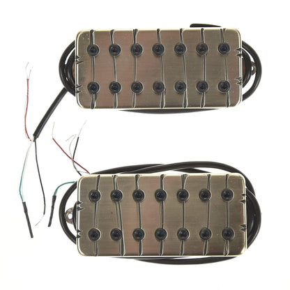 Bare Knuckle Humbucker Aftermath 7 String Set 4-Conductor Black Bolts Tyger Parts / Guitar Pickups