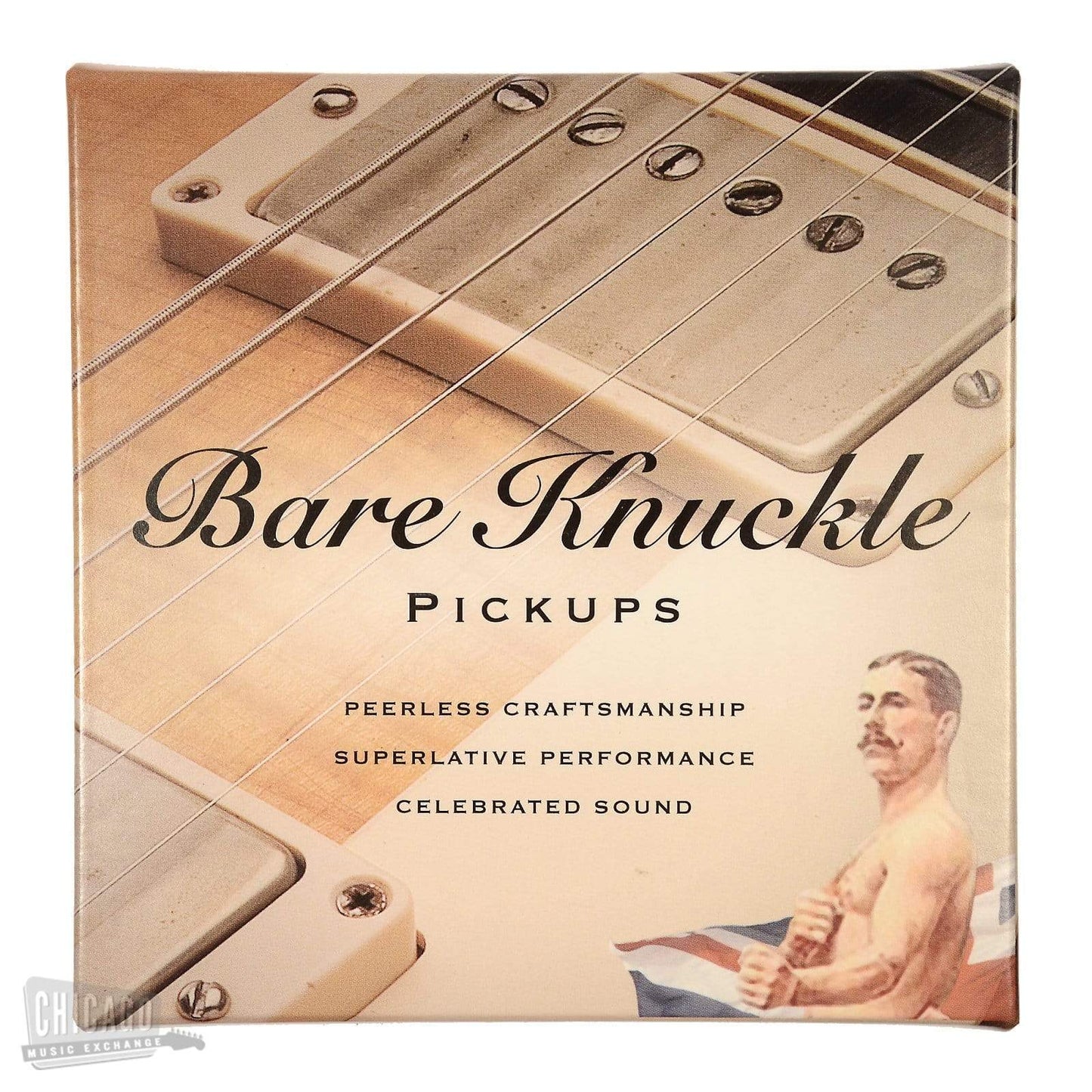 Bare Knuckle Humbucker-Sized Mississippi Queen P90 Bridge Pickup Nickel Parts / Guitar Pickups