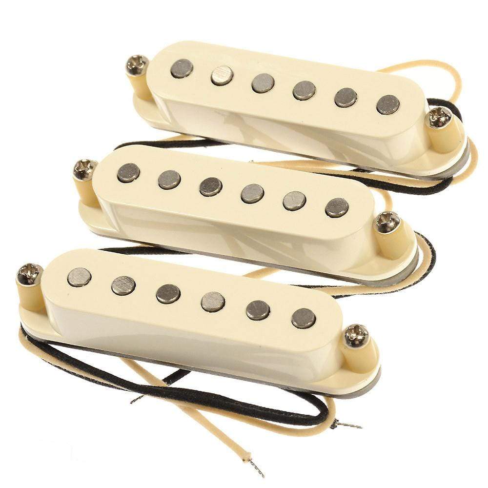 Bare Knuckle Irish Tour Strat Single Coil Pickup Set Flat Profile RW/RP Parchment Parts / Guitar Pickups