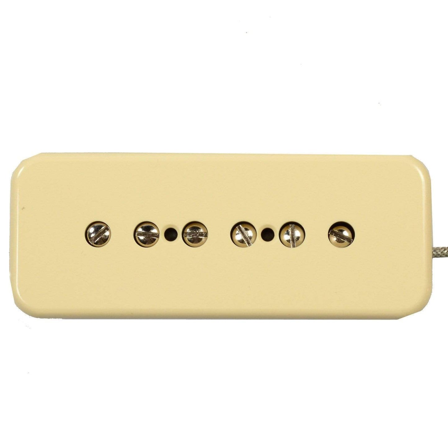 Bare Knuckle P90 Supermassive 90 Soapbar Pickup Braided 2-Conductor Bridge - Cream Parts / Guitar Pickups