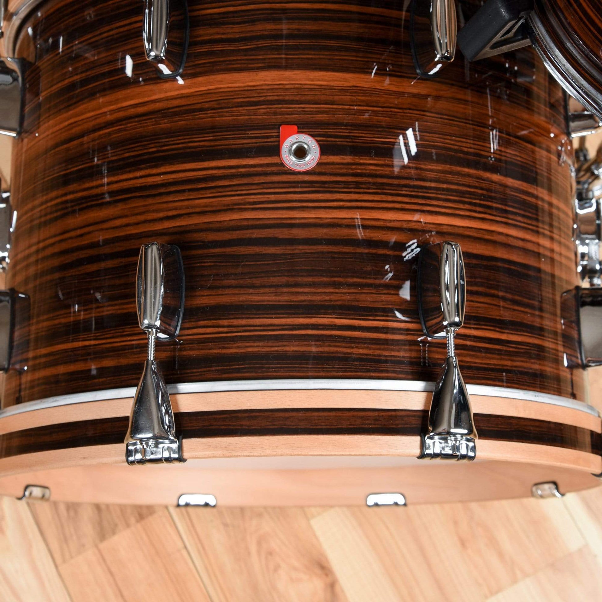 Barton Drum Co. 12/14/20 3pc. Beech Drum Kit Tigerwood Drums and Percussion / Acoustic Drums / Full Acoustic Kits