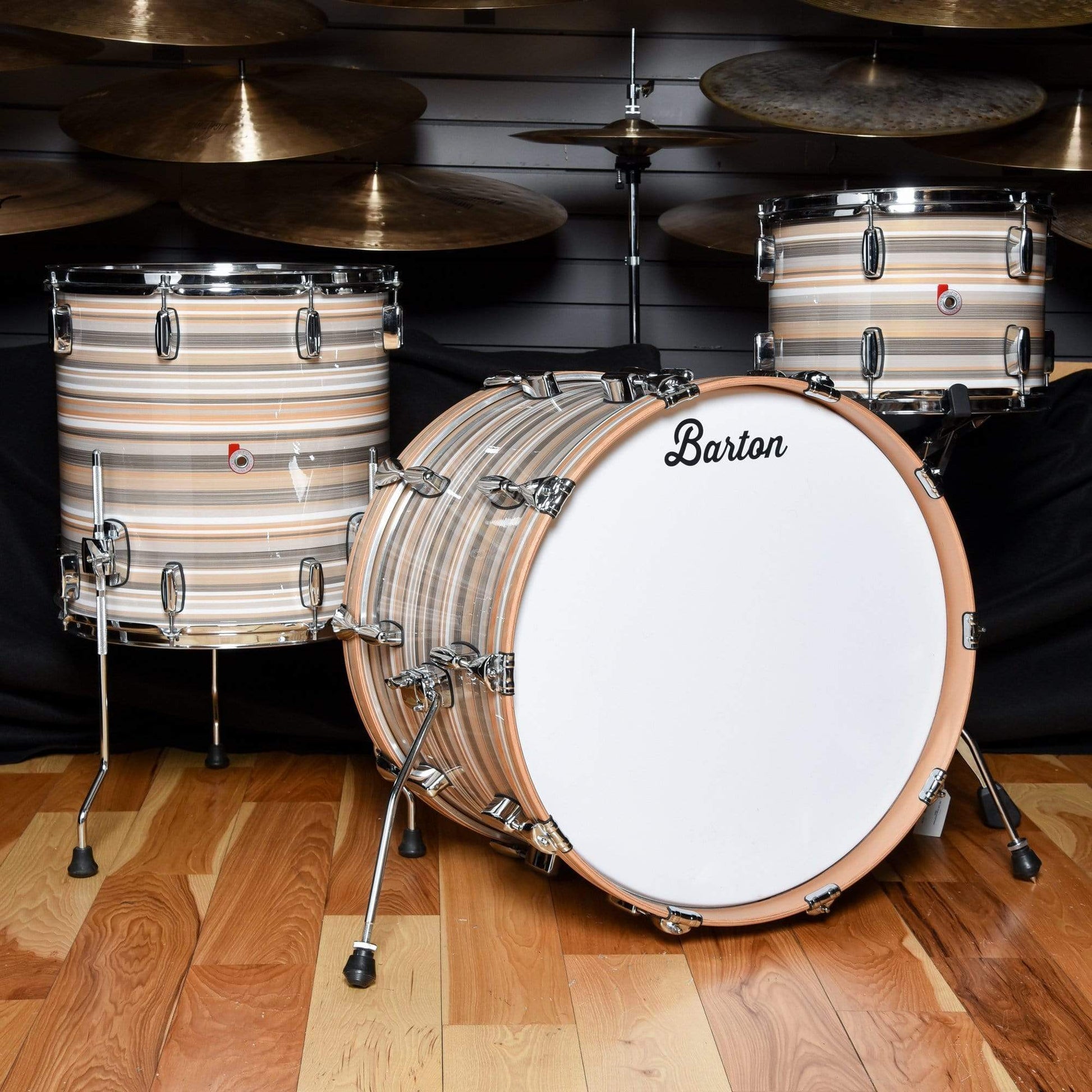 Barton Drum Co. 13/16/22 3pc. Beech Drum Kit Saturno Drums and Percussion / Acoustic Drums / Full Acoustic Kits