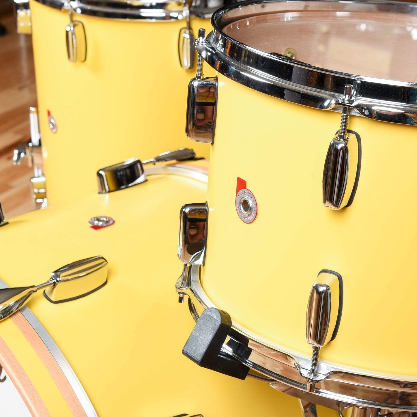 Barton Drum Co. 13/16/22 3pc. Beech Drum Kit Yellow Satin Drums and Percussion / Acoustic Drums / Full Acoustic Kits