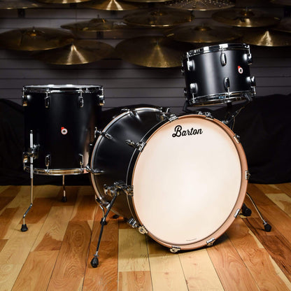 Barton Drum Co. 13/16/22 3pc. Kapur Drum Kit Black Satin Drums and Percussion / Acoustic Drums / Full Acoustic Kits