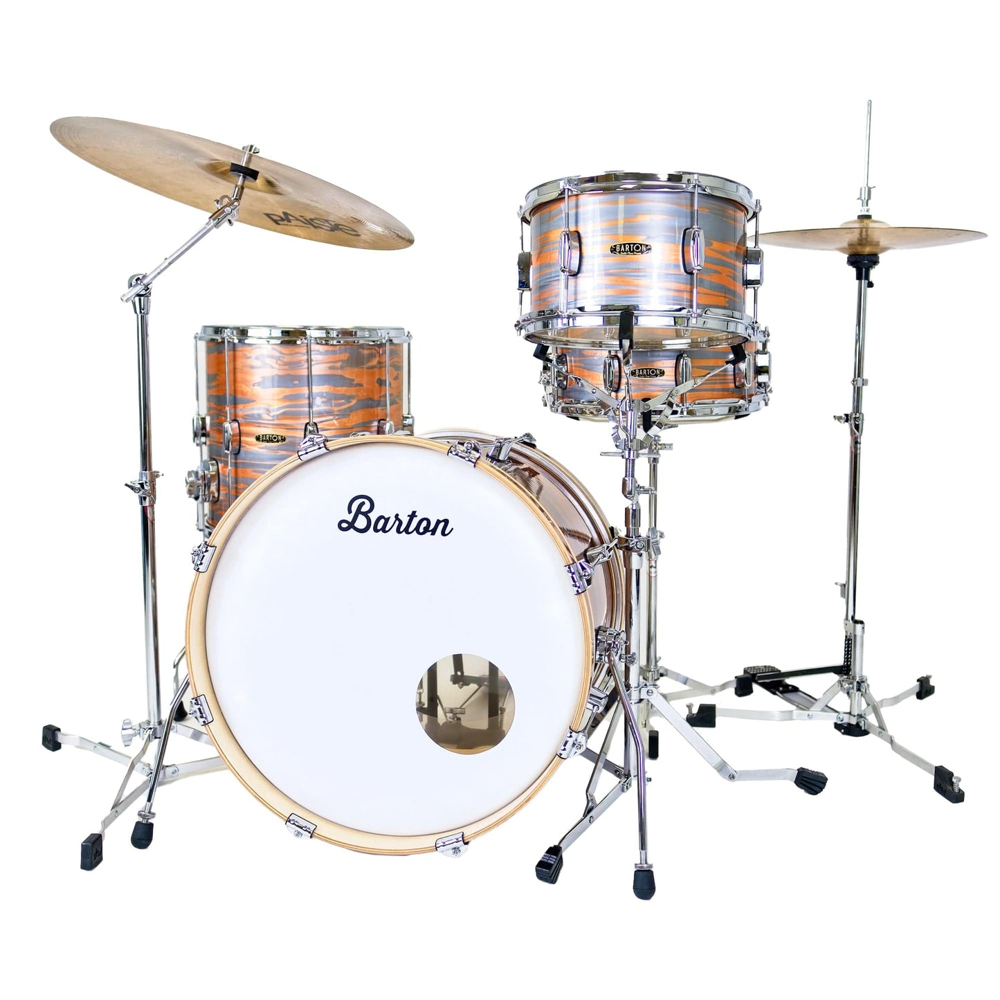 Barton Studio Custom Birch 12/14/20 3pc. Drum Kit Mars Oyster Drums and Percussion / Acoustic Drums / Full Acoustic Kits