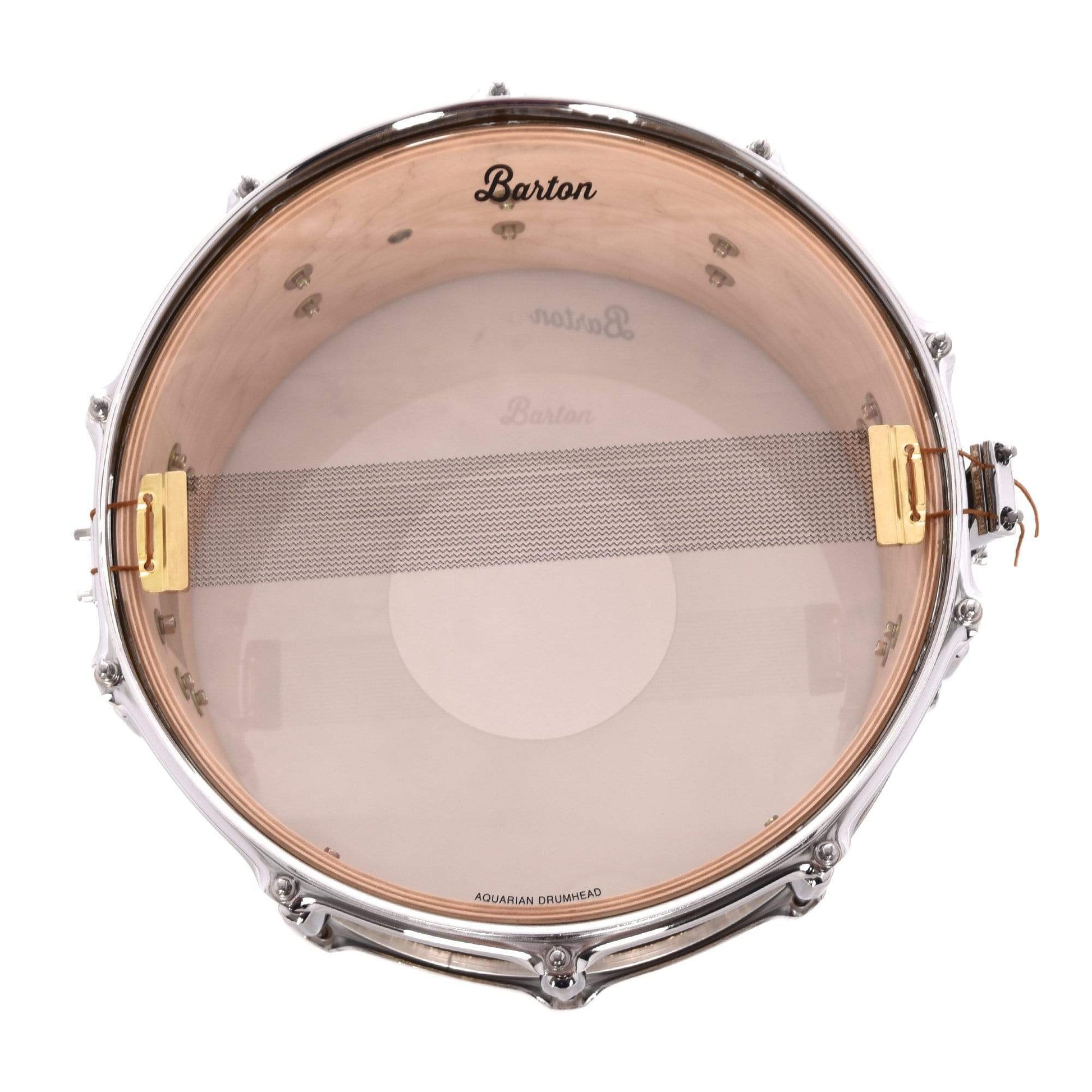 Barton Drum Co. 6.5x14 Maple Snare Drum Champagne Sparkle Drums and Percussion / Acoustic Drums / Snare