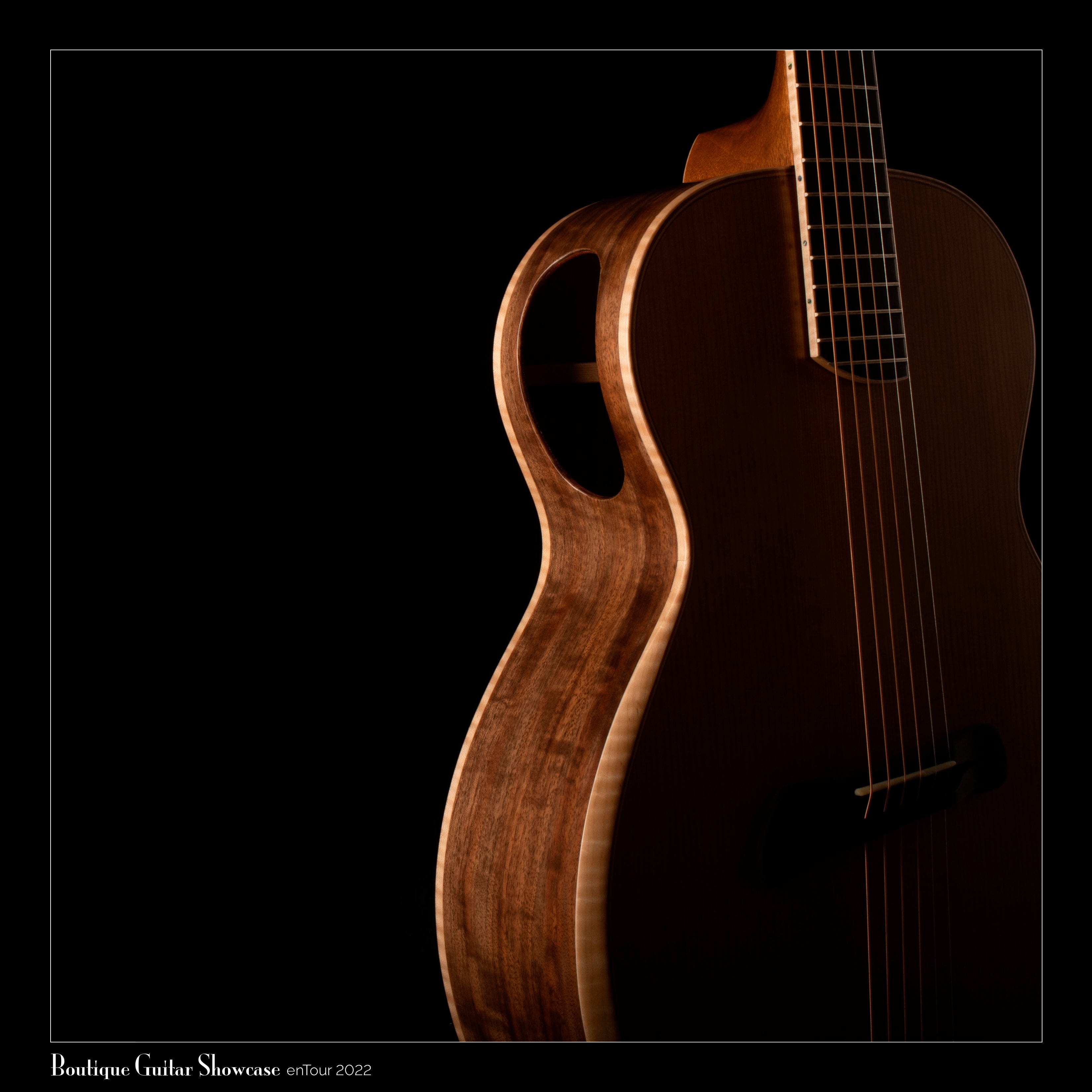 Batson Custom USA Torrefied Red Spuce/Curly Claro Walnut Natural