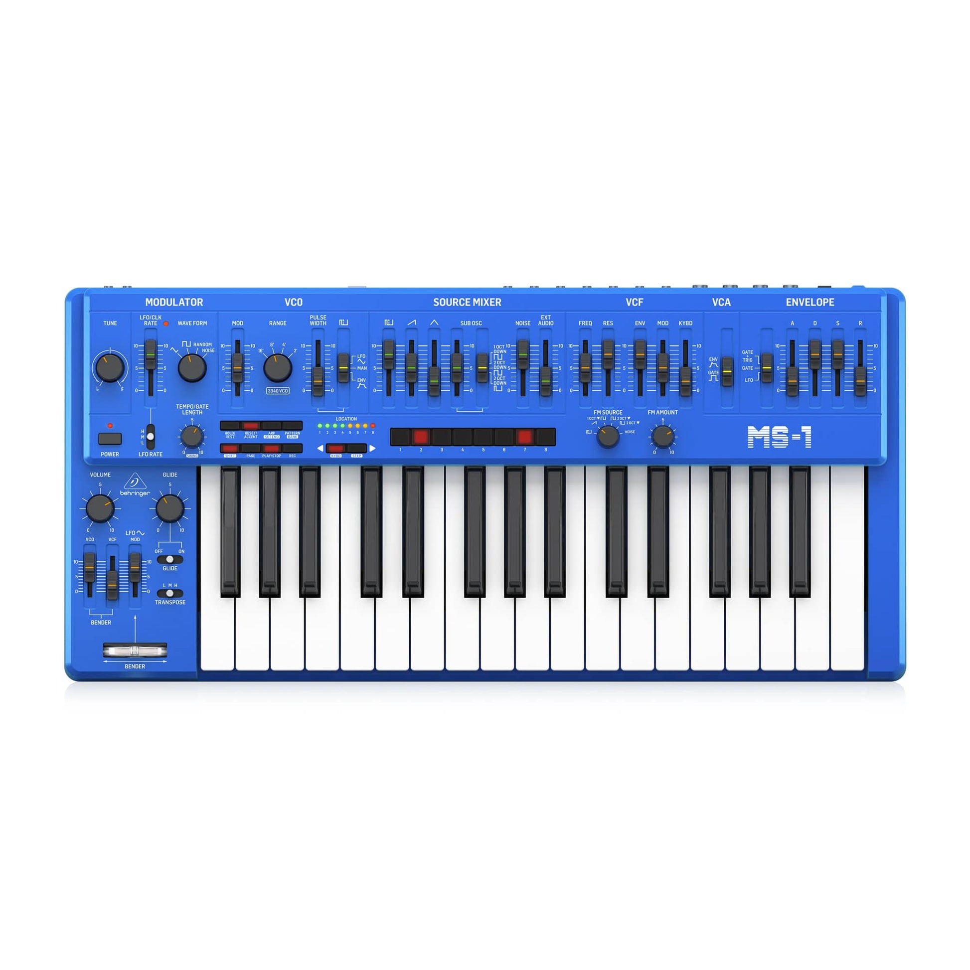 Behringer MS-1-BU Analog Synthesizer Blue Keyboards and Synths / Synths / Analog Synths