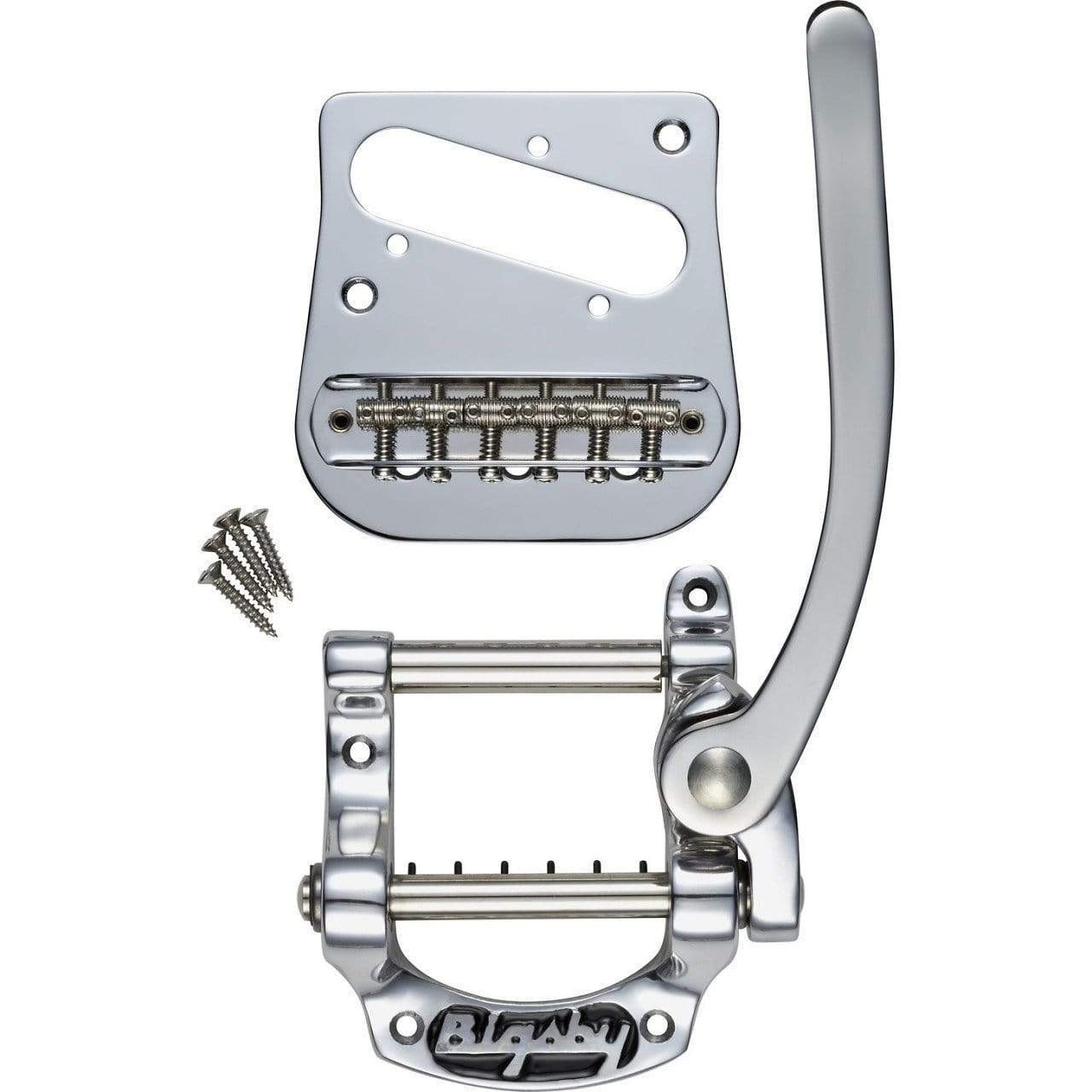 Bigsby B5 Telecaster Vibrato Kit for Flat-Top Solidbody Telecaster Guitars - Nickel Parts / Guitar Parts / Tailpieces