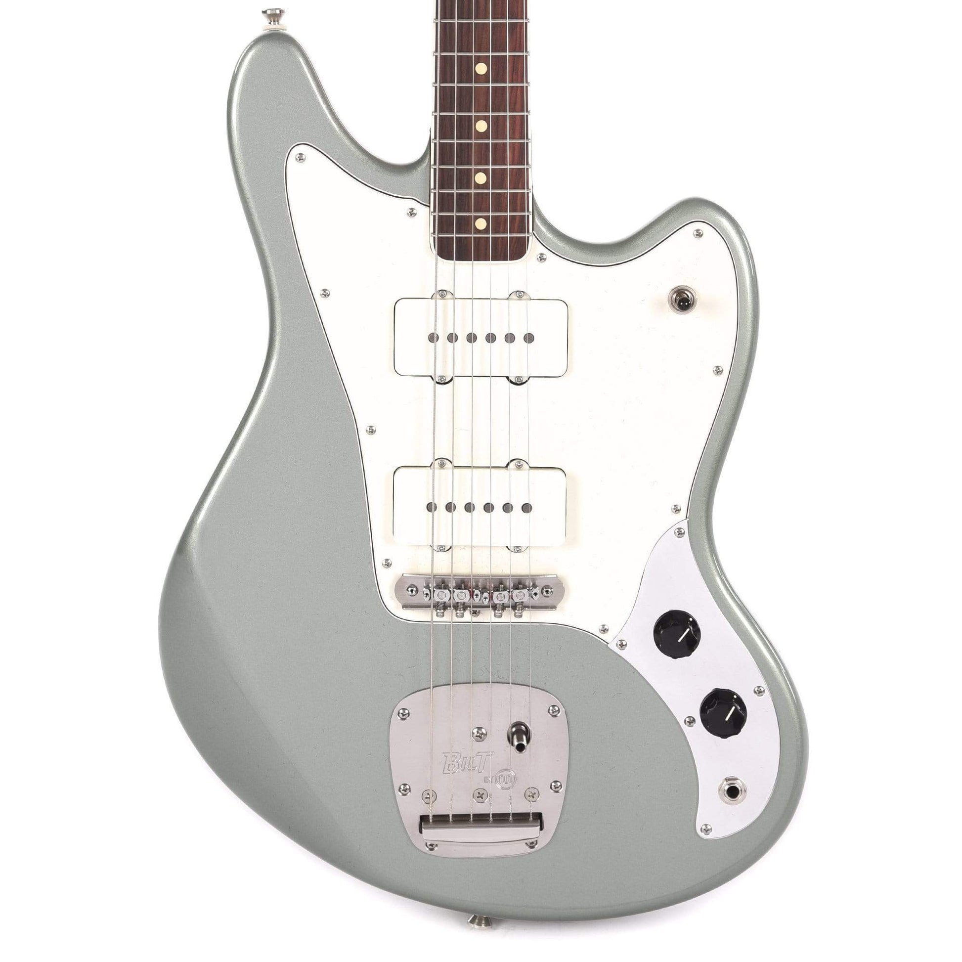 BilT Relevator LS Aged Ice Blue Metallic w/Mastery Vibrato/Bridge & Lollar Jazzmaster Pickups Electric Guitars / Solid Body