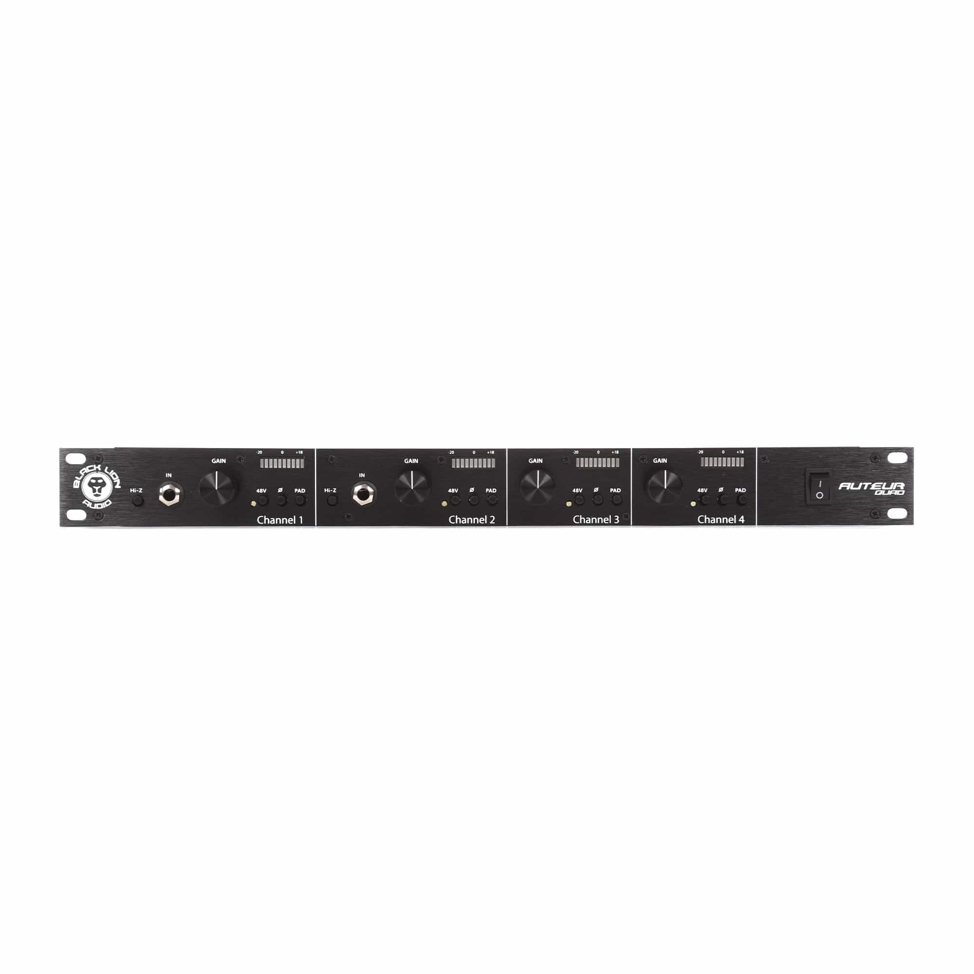 Black Lion Audio Auteur Quad 4 Channel Mic Preamp Pro Audio / Outboard Gear