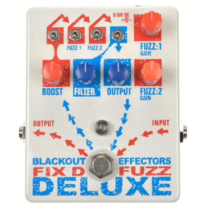 Blackout Effectors Fix'd Fuzz Deluxe Fuzz, Overdrive, Boost & More Fuzz Effects and Pedals / Overdrive and Boost