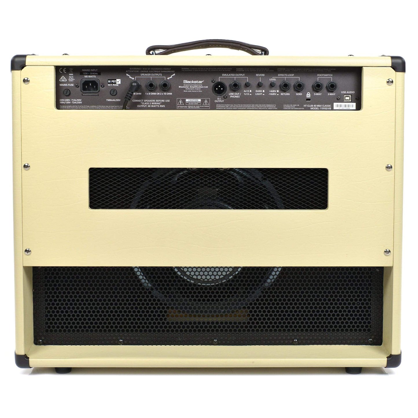 Blackstar HT Club 40 MKII 40W Tube Combo 1x12 Speaker Classic White Amps / Guitar Combos