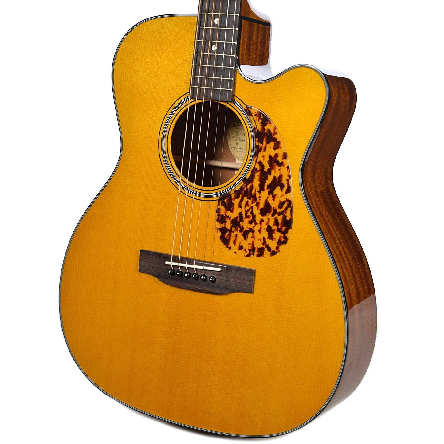 Blueridge BR-143CE Historic All-Solid Cutaway 000 14 Fret Sitka Spruce/Mahogany Natural Acoustic Guitars / Built-in Electronics