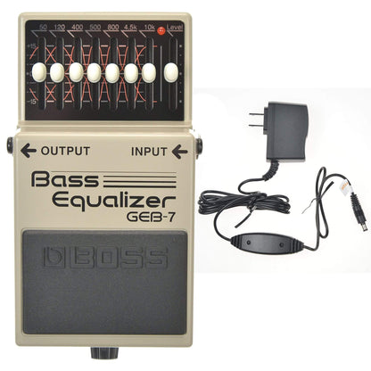 Boss GEB-7 Bass EQ Bundle w/ Boss PSA-120S2 Power Supply Effects and Pedals / Bass Pedals