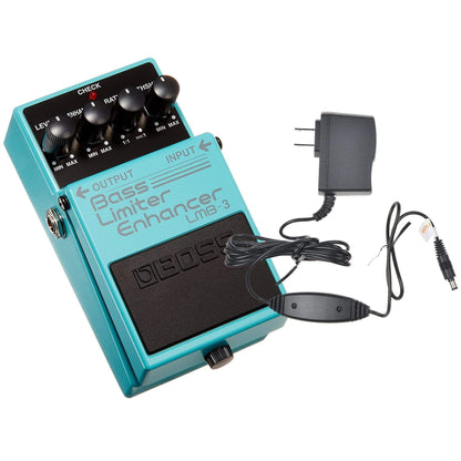 Boss LMB-3 Bass Limiter/Enhancer Pedal Bundle w/ Boss PSA-120S2 Power Supply Effects and Pedals / Bass Pedals