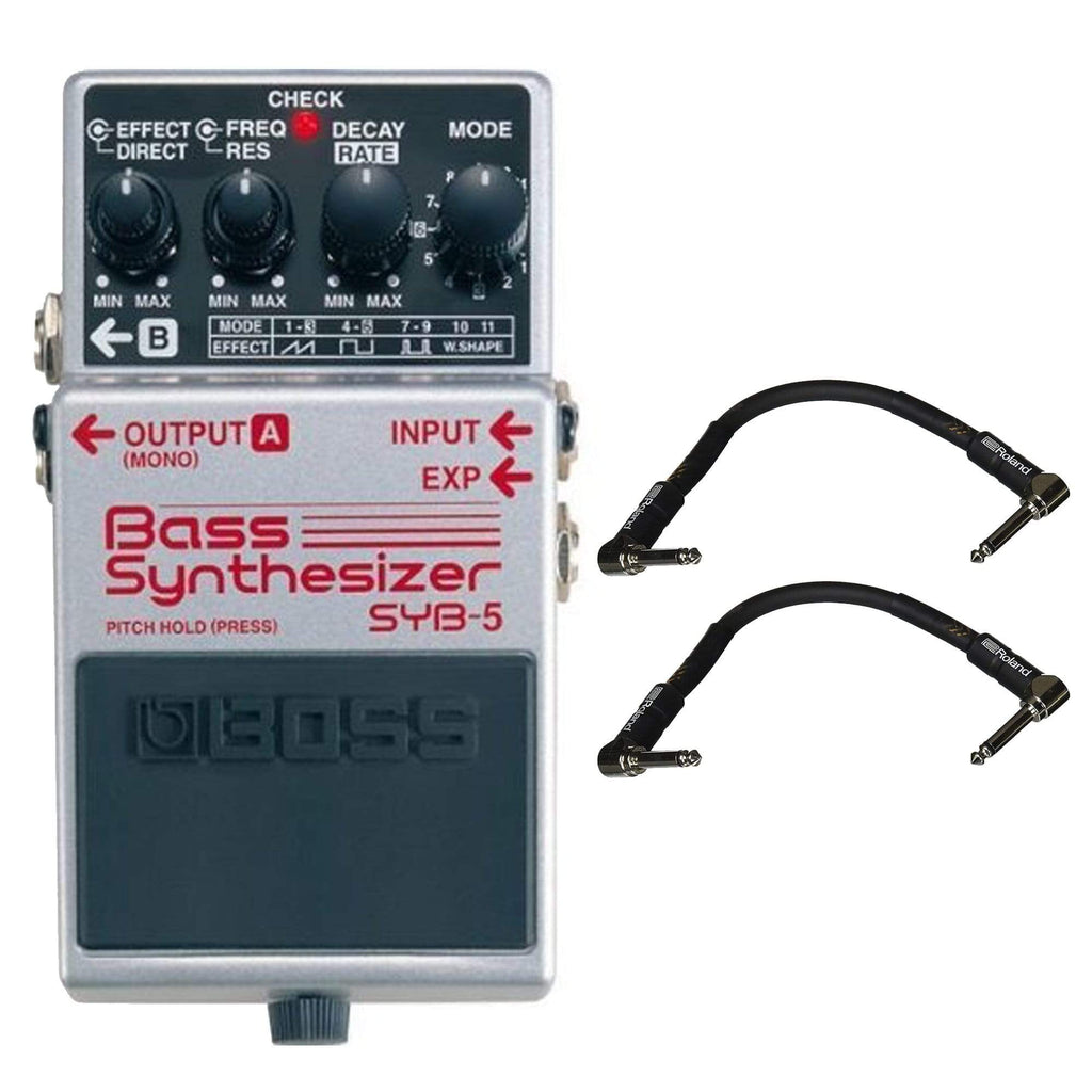 Boss SYB-5 Bass Synthesizer Bundle w/ 2 Roland Black Series 6 inch